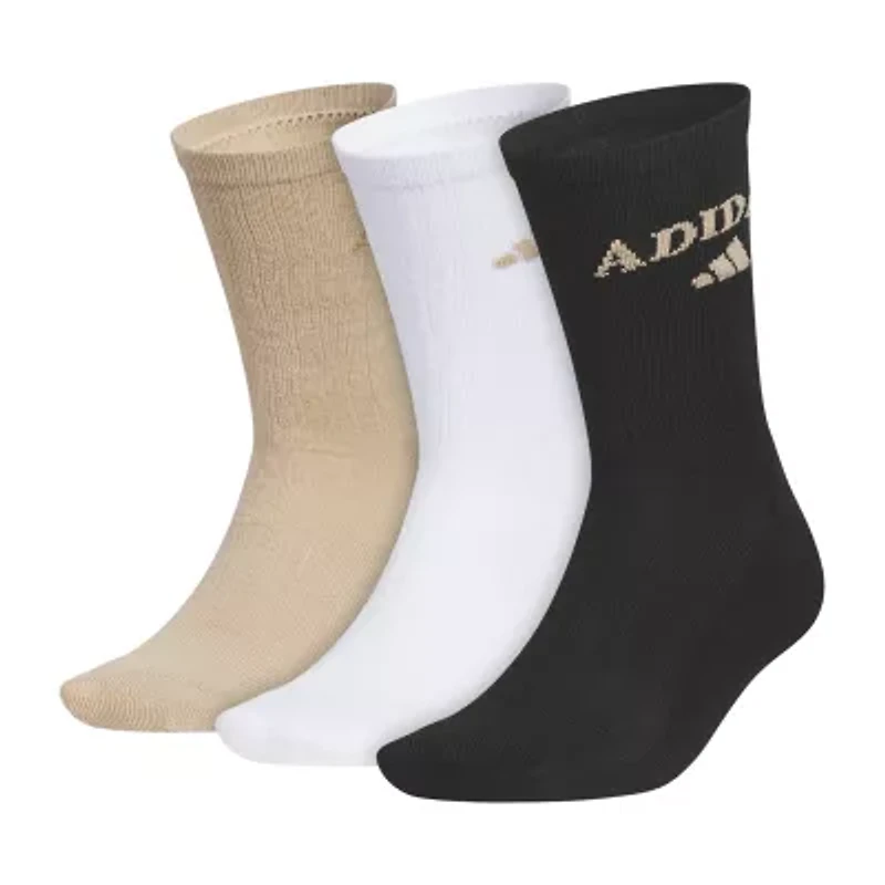 adidas Foundation Mens 3 Pair Crew Socks