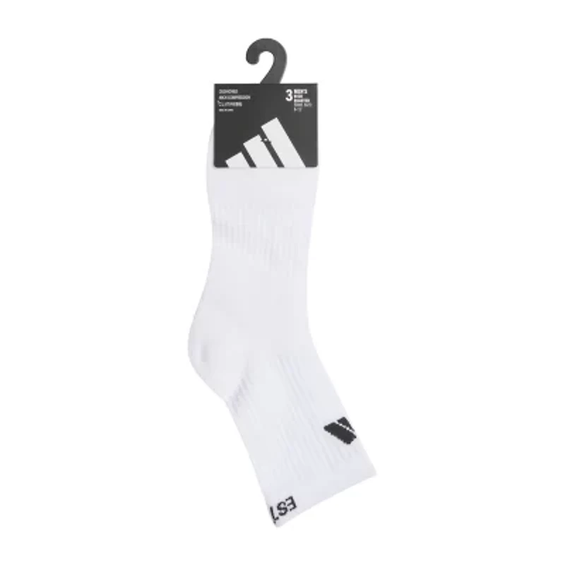 adidas Cushioned 4.0 High Mens Multi-Pack 3 Pair Quarter Ankle Socks