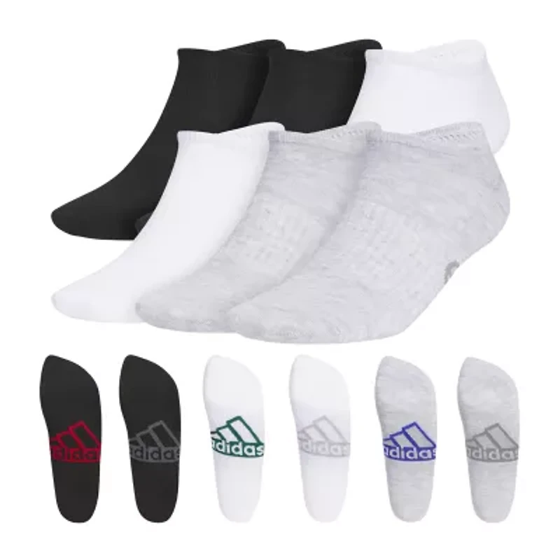 adidas Superlite Mens Multi-Pack 6 Pair No Show Socks