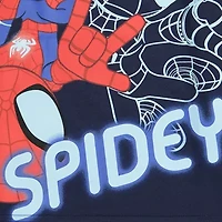 Toddler Boys Crew Neck Long Sleeve Loose Fit Spiderman Graphic T-Shirt
