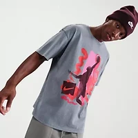 Nike Mens Crew Neck Short Sleeve Regular Fit Graphic T-Shirt