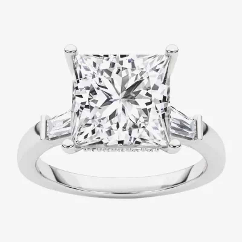 Grown Gorgeous (F, Vs2) Womens 3 3/4 CT. T.W. Lab White Diamond 14K Gold or Platinum Princess-cut Engagement Ring