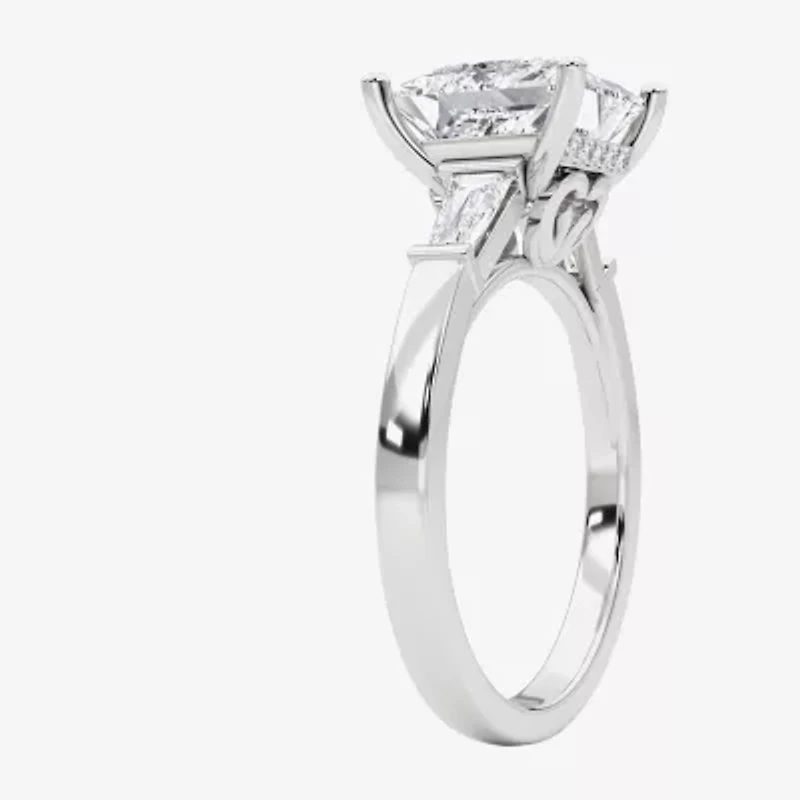 Grown Gorgeous (F, Vs2) Womens 3 3/4 CT. T.W. Lab White Diamond 14K Gold or Platinum Princess-cut Engagement Ring