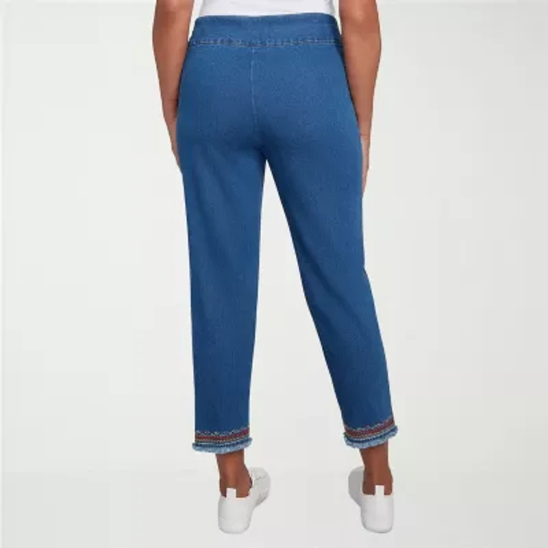 Alfred Dunner El Paso Womens Straight Ankle Pant