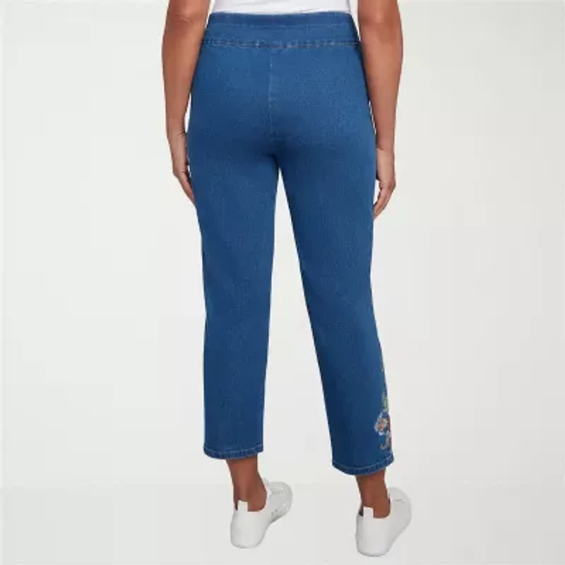 Alfred Dunner El Paso Womens Straight Ankle Pant