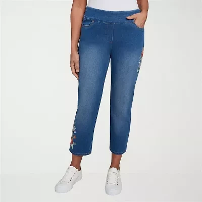 Alfred Dunner El Paso Womens Straight Ankle Pant