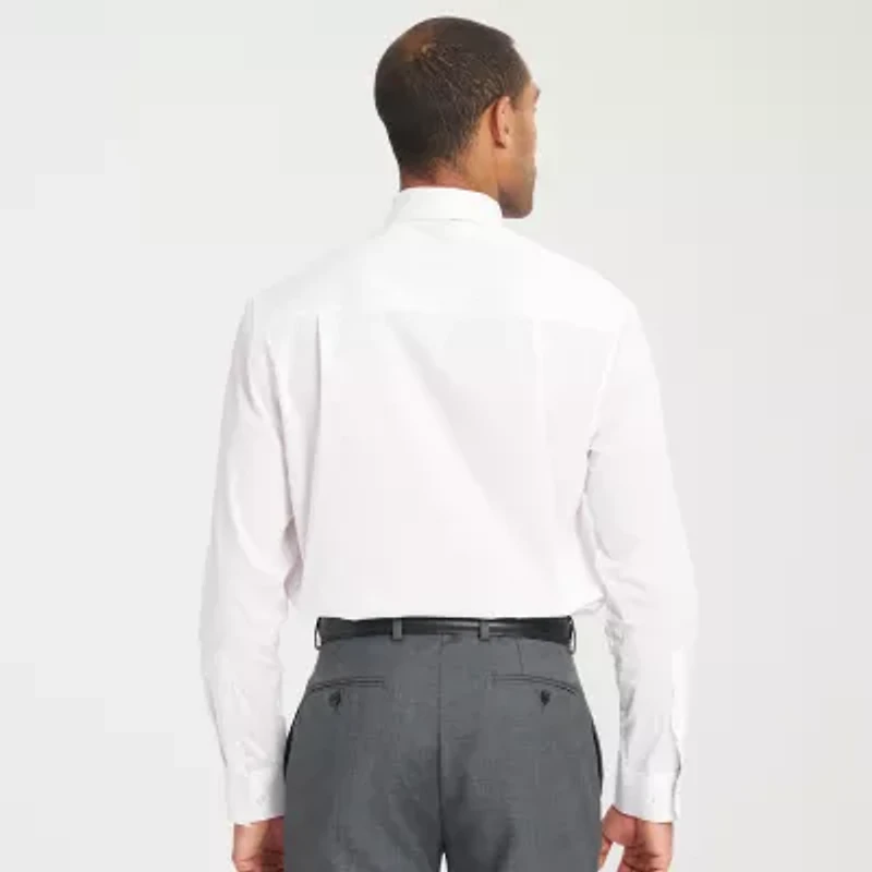 Nick Graham Mens Spread Collar Long Sleeve Shirt + Tie Set