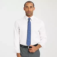 Nick Graham Mens Spread Collar Long Sleeve Shirt + Tie Set