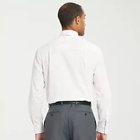 Nick Graham Mens Button Down Collar Long Sleeve Shirt + Tie Set Fitted