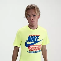Nike Mens Crew Neck Short Sleeve Regular Fit Graphic T-Shirt