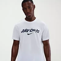 Nike Mens Crew Neck Short Sleeve Regular Fit Graphic T-Shirt