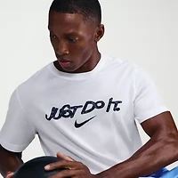 Nike Mens Crew Neck Short Sleeve Regular Fit Graphic T-Shirt