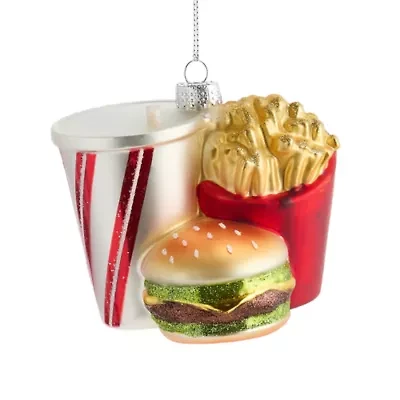 North Pole Trading Co. Burger And Fries Christmas Ornament