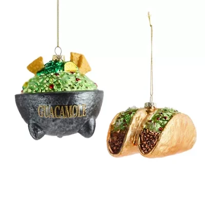 North Pole Trading Co. Mexican Food Set 3-pc. Christmas Ornament