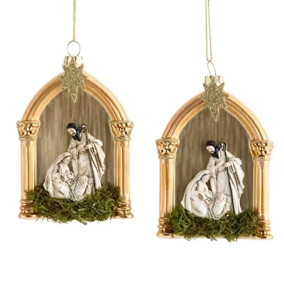 North Pole Trading Co. Nativity And Frame Set 2-pc. Christmas Ornament