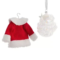 North Pole Trading Co. Ugly Sweater Set Christmas Ornament