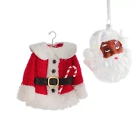 North Pole Trading Co. Ugly Sweater Set Christmas Ornament