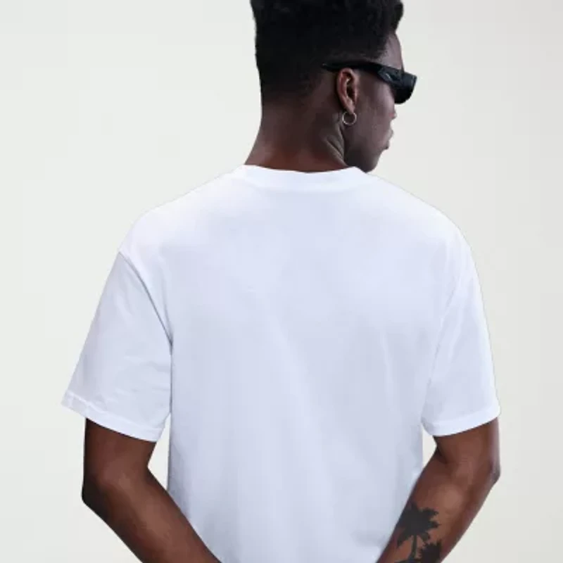 Nike Mens Crew Neck Short Sleeve Regular Fit Graphic T-Shirt