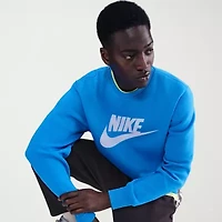 Nike Fleece Mens Crew Neck Long Sleeve Sweatshirt