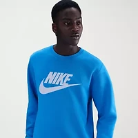 Nike Fleece Mens Crew Neck Long Sleeve Sweatshirt