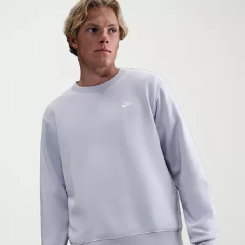 Nike Club Fleece Mens Crew Neck Long Sleeve Sweatshirt