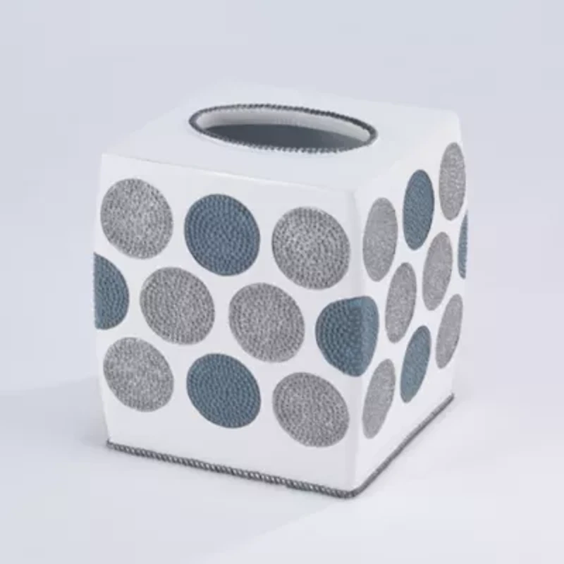 Avanti Dotted Circle Tissue Box Cover