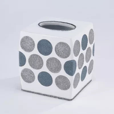 Avanti Dotted Circle Tissue Box Cover