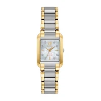 Citizen Bianca Womens Diamond Accent Two Tone Stainless Steel Bracelet Watch Ew5554-58d