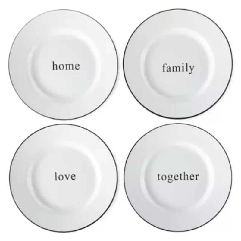 JCPenney Home 4-pc. Stoneware Salad Plate