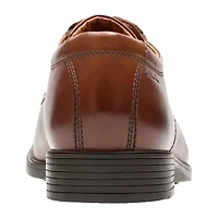 Clarks® Tilden Mens Leather Cap-Toe Dress Shoes