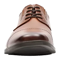 Clarks® Tilden Mens Leather Cap-Toe Dress Shoes