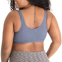 Leading Lady® Cotton Front-Close Comfort & Sleep Bra - 110