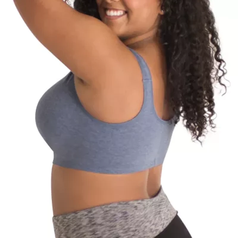 Leading Lady® Cotton Front-Close Comfort & Sleep Bra - 110