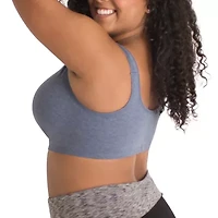 Leading Lady® Cotton Front-Close Comfort & Sleep Bra - 110