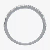 (H-I / I1) Womens 2 CT. T.W. Lab Grown White Diamond 10K Gold Cushion Side Stone Halo Bridal Set