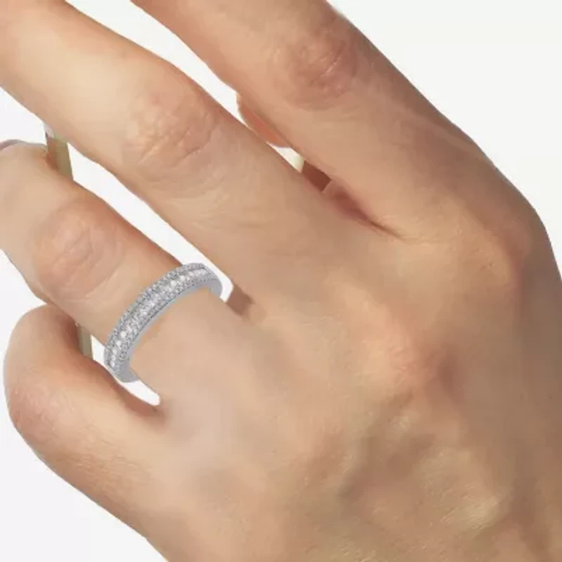 Womens 1/2 CT. T.W. Natural White Diamond 14K Gold Anniversary Wedding Band