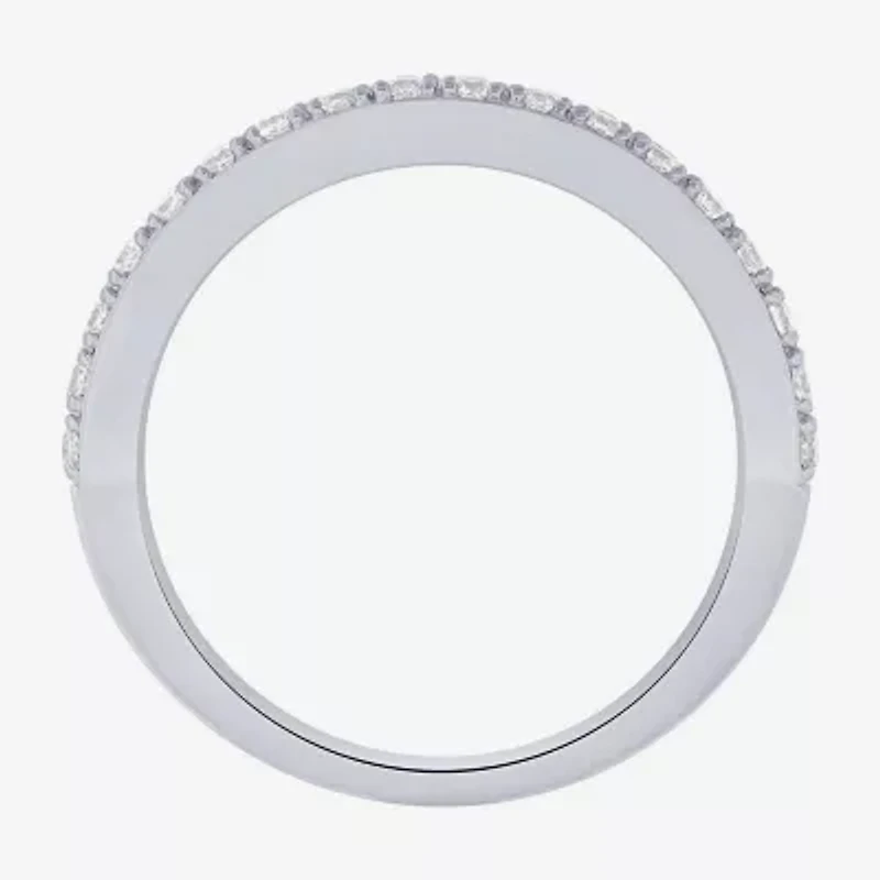 Womens 2.5MM 1 CT. T.W. Natural White Diamond 14K Gold Anniversary Wedding Band