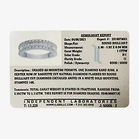 Womens 2.5MM 1 CT. T.W. Natural White Diamond 14K Gold Anniversary Wedding Band