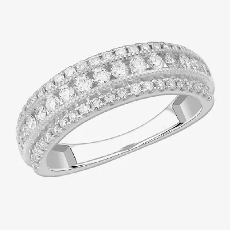 (G-H / VS2-SI1) 3/4 CT. T.W. Lab Grown Diamond 10K Gold Anniversary Band
