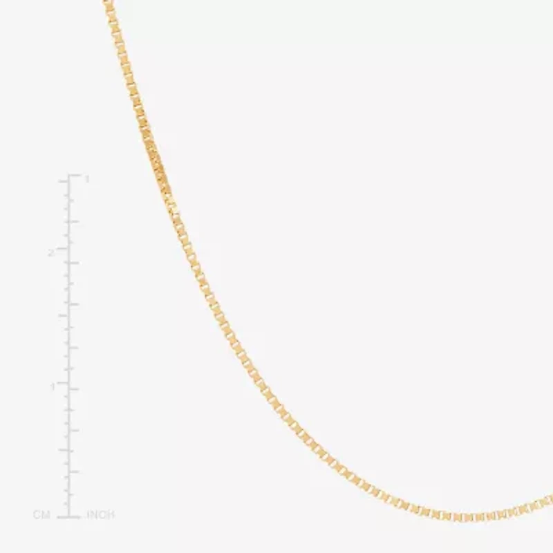 Box Chain, 14K Gold 22" .75mm Venetian