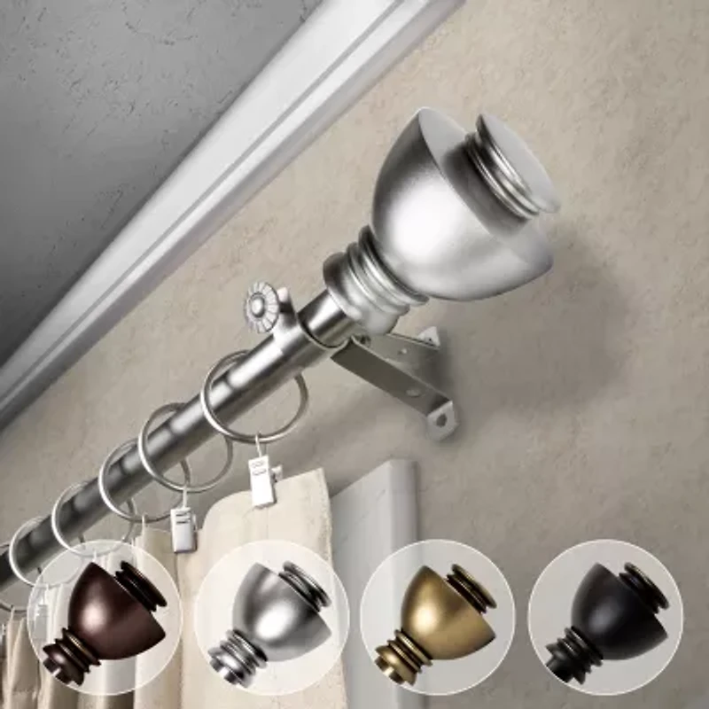 Rod Desyne Alma 13/16 Adjustable Curtain