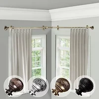 Rod Desyne Naomi Corner 13/16 Adjustable Curtain