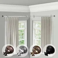 Rod Desyne Naomi Corner 13/16 Adjustable Curtain
