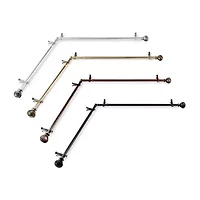 Rod Desyne Naomi Corner 13/16 Adjustable Curtain