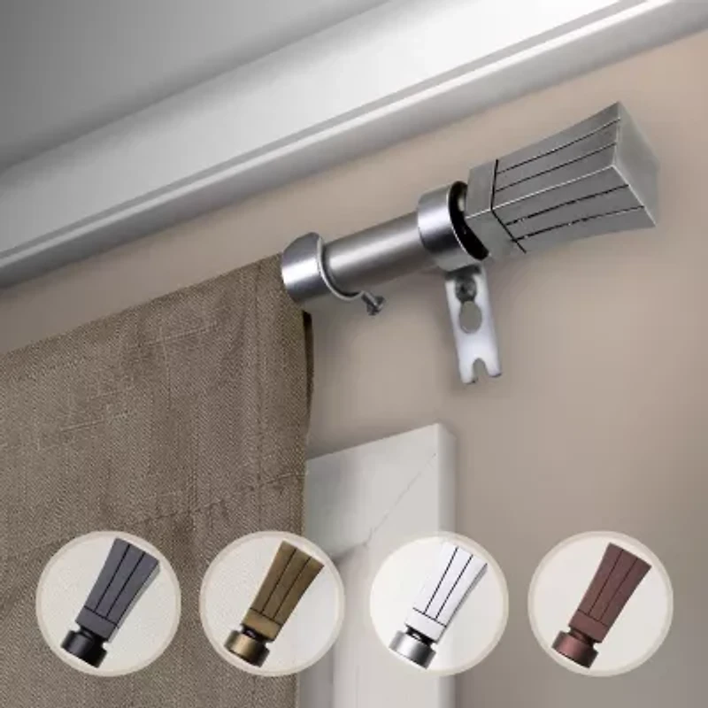 Rod Desyne Flare ⅝" Adjustable Curtain