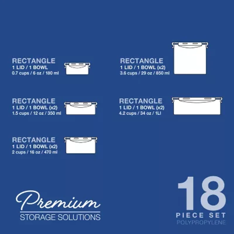 Lock & Lock 18-pc. Food Container