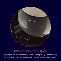 Circulon Enamel On Steel 2-Qt. Whistling Induction Tea Kettle with Flip-Up Spout