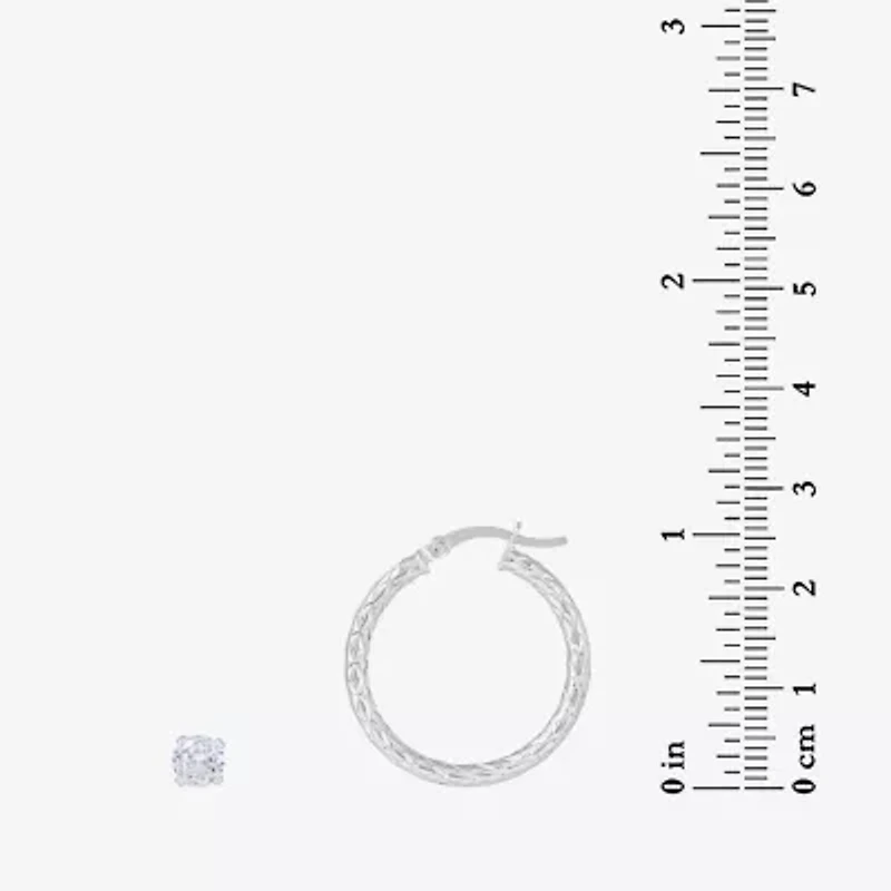 DiamonArt® 2 Pair 3/8 CT. T.W. White Cubic Zirconia Sterling Silver Earring Sets