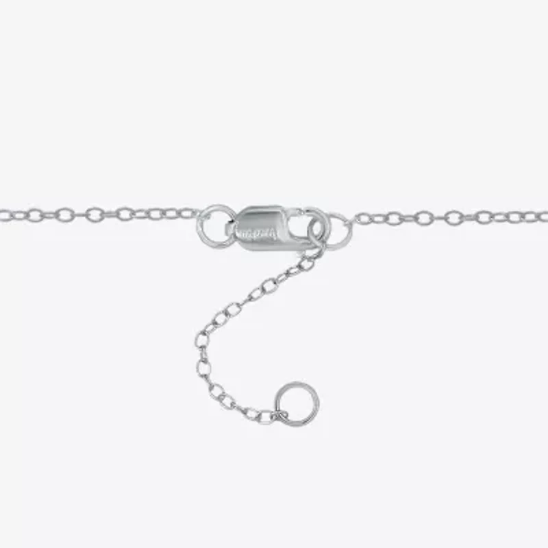 Diamonart Womens Sterling Silver 7 Inch Hollow Cable Butterfly Chain Bracelet