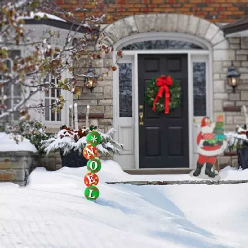 Glitzhome Metal Noel Ornament Christmas Yard Art